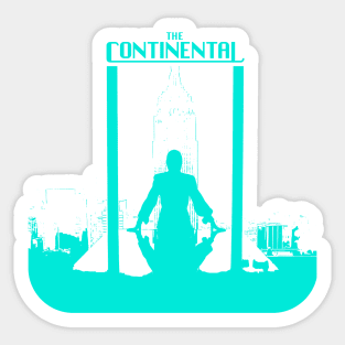 continental series john wick world graphic design illustration Sticker